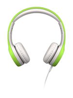 LilGadgets Connect+ Premium Volume Limited Wired Headphones with SharePort for Children - Green