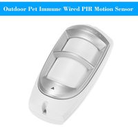 Pet Immune Wired PIR Motion Sensor OWSOO Passive Infrared Detector Dual PIR Detector Outdoor Weather Proof for Home Burglar Security Alarm System