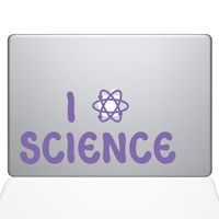 The Decal Guru I Atom Science Decal Vinyl Sticker, 13" MacBook Pro (2015 & Older Models), Lavender (1365-MAC-13P-LAV)
