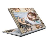 MightySkins Skin Compatible with Microsoft Surface Book 2 13" (2017) - Creation of Adam | Protective, Durable, and Unique Vinyl Decal wrap Cover | Easy to Apply, Remove | Made in The USA