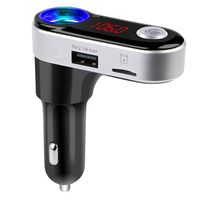 iSunnao Bluetooth Car Adapter FM Transmitter MP3 Player with Car Lighter, Black