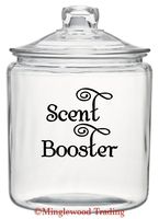 Black - Scent Booster 4.5" x 4" Vinyl Decal Sticker - Clothes Detergent Mud Room Cleaning - 20 Color Options