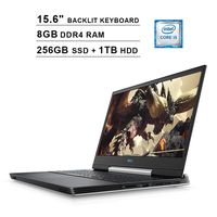 Dell G5 15 5590 15.6-Inch FHD 1080P Gaming Laptop,Intel Quad Core i5-9300H up to 4.1 GHz, NVIDIA GTX 1650 4GB, 8GB DDR4 RAM, 256GB SSD (Boot) + 1TB HDD, HDMI, WiFi, Backlit KB, Win 10, White