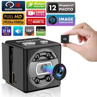 LETB Mini Hidden Spy Camera 1080P, Portable Small HD Wireless Nanny Cam Detector, Smart Video Camcorder with Night Vision Motion Detection, Security Cameras Video Recorder, Perfect for Indoor&Outdoor