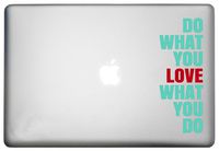 WallDecalsAndArt Do What You Love What You Do Inspirational Quotes Decal Laptop is a Inspiring Motivational Quotes MacBook Sticker trackpad. Laptop Sizes 11, 12, 13 and 15 inch. Many Colors-Mint