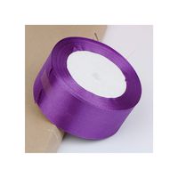 40Mm Silk Satin Ribbons Christmas Halloween Wedding Birthday Party Festival Gift Box Wrapping DIY Valentine's Day Roses Flower,Dark Purple