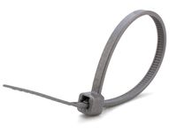 4 Inch Silver Miniature Cable Tie - 100 Pack