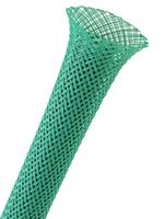 3/8" PET Expandable Braided Sleeving - Color: Green - Length: 125FT