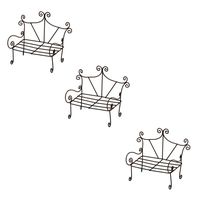 Timeless Miniatures-Rustic Garden Bench X 3 Pieces