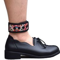 DDJOY Ankle Strap for Compatible with Fitbit & Garmin, Ankle Band for Compatible with Charge 2/3 Alta/HR Flex/2 Fitbit One or Garmin Vivofit/2/3/4, Ankle Band for Men and Women (Paisley, X-Large)