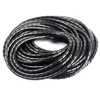 YXQ 8mm Dia Spiral Wire Wrap Tube PC Manage Cable for Computer Car Wire Cover Sleeve,20M Length (8mm Dia 20M)