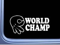 EZ-STIK Circle Game World Champ Vinyl Decal M122 8 Inch Sticker car Laptop Mickey Hand