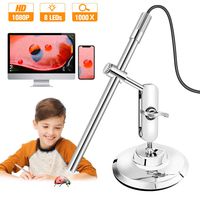 Teslong Digital Microscope USB, 1000x True Magnification Handheld Soldering Microscope with Metal Stand and Case for Windows PC & Android Device (USB Microscope) ...
