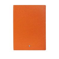 Mont Blanc Notebook 116225 Fine Stationery # 146/Leather Lined A5 Notebook with Soft Cover. Colour: Lucky Orange/192 Pages