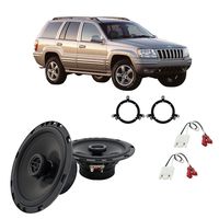 Compatible with Jeep Grand Cherokee 1996-2004 Rear Door Factory Replacement Harmony HA-R65 Speakers