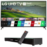 LG 70UM6970 70-inch HDR 4K UHD Smart LED TV (2019) Bundle with Deco Gear Home Theater Surround Sound 31-inch Soundbar and 6ft Optical Toslink 5.0mm OD Audio Cable