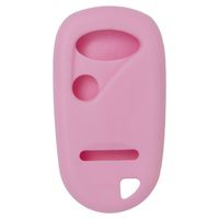 New Silicone Cover Protective Case for Honda 3 Button Remote Key Fob - Pink