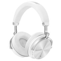 Bluedio T4 (Turbine) Active Noise Cancelling Bluetooth Headphones with Mic Over-ear Swiveling Wired and Wireless headphones Headset for Cell Phone/TV/PC bass fashion (White)