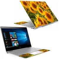 MightySkins Skin Compatible with HP Spectre x360 13" (2018) - Sun Flowers | Protective, Durable, and Unique Vinyl Decal wrap Cover | Easy to Apply, Remove, and Change Styles | Made in The USA