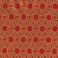Caspari Sailor Knots Red on Gold Continuous Rolled Gift Wrap