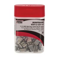 NSi Industries HTSF12-250-3-P Miniterminal Propack Un-Insulated Female Flag Terminal (Pack of 50)