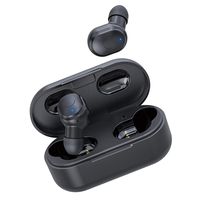 AUSDOM TW01 True Wireless Stereo Earbuds TWS Bluetooth 5.0 In-Ear Headphones with CVC8.0 Noise Cancelling Dual Mic, Light Weight, HiFi Sound, 20H Playtime with Portable Charging Case