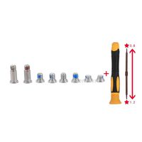 New Replacement 8pcs/Set Bottom case Screws + 1pcs Dual Sided 5 Point Pentalobe Screwdriver for MacBook Retina 12 inch A1534 (EMC 2746) (EMC 2991) (EMC 3099) Year of 2015 2016 2017 (Silver)