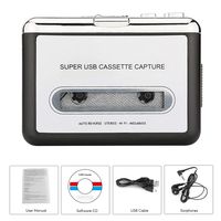 Cassette Player-Cassette Tape To MP3 CD Converter Via USB, Portable USB Cassette Tape Player Walkman Captures MP3 Audio Music -Compatible with Laptops and PC, Convert Tape Cassettes to MP3 Format