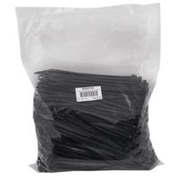 1000 Pc Bag Black Nylon 8" Cable Zip Ties Self Locking Head UV Heat Resistant Outdoor Indoor for Bundling Tag Hold Wires Cords Crafts AutoAndArt
