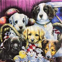 Puppy Paper Napkins, 20 Count