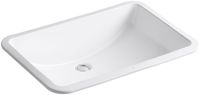 KOHLER K-2215-0 Ladena Under-Mount Bathroom Sink, White