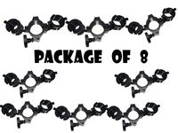 Rasha Products O-Clamp Black Pack Of 8