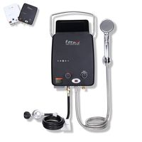 Portable Propane Tankless Water Heater, 1.32GPM/5Litre Capacity, 6-IN-1 Multiple Protection, 7 More Usage Scenarios, Low Pressure Startup, Black