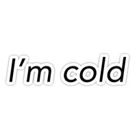 I'm Cold - Funny Stickers - 2 Pack - Laptop Stickers - 2.5" Vinyl Decal - Laptop, Phone, Tablet Vinyl Decal Sticker (2 Pack)
