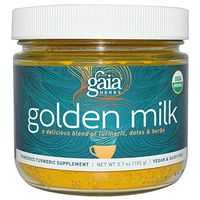 Gaia Herbs Golden Milk, 3.7 oz powder (turmeric). (2 pack).