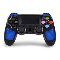 Game Controller for PS4- Double Shock 4 Wireless Controller for Playstation 4 - Joystick with Sixaxis, Bluetooth, Super Power, Micro USB, Multi-Touch Clickable Touch Pad- AUGEX Dipsey Diamond (Blue)