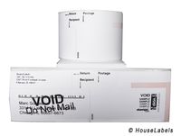 12 Rolls; 150 Labels per Roll of DYMO-Compatible 30383 3-Part Internet Postage Labels (2-1/4" x 7") - BPA Free!