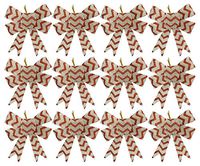 Black Duck Brand Set of 12 Silver and Red Festive Holiday Christmas Bows - Perfect as Tree Ornaments - Tree Filler - Decorative Ornaments - Perfect for Preparing for The Holidays!
