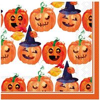 MesaFina Rosanne Beck Cocktail Beverage Napkins, Spooky Trio, 40 ct