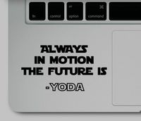 Decal and Sticker Pros Always in Future The Motion is Vinyl Printed Decal Sticker Compatible with All Apple MacBook Air, Pro, Retina and Laptop Trackpads