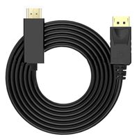 Liobaba 1.8 Meters Super Long Gold Plated DisplayPort DP to HDMI PC Laptop HDTV Audio Video Cable 1080p 6 Feet