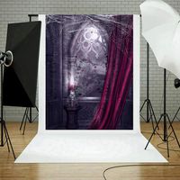 Iusun Halloween Backdrops For Photography, Halloween Backdrops Pumpkin Vinyl 3x5FT Lantern Photography Background For Studio Bars Parties Photography (E)