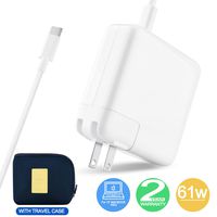 Charger for Mac Book Pro 13 inch, 61W USE-C Power Adapter for Mac Book Pro 13 inch with 6.5Ft USB-C Charge Cable & a Travel Carrying Pouch by KSW KINGDO