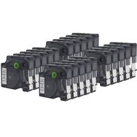 WonderTec 20 Pack Compatible Cassette Label Tape for Dymo 45013 S0720530 (1/2'' W x 23' L) Use with DYMO LabelPoint 100 150 200, Black on White