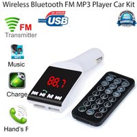 MP3 Player( Swivel Axis Design) ,Tuscom@ Bluetooth Wireless FM Transmitter Handsfree Car Kit USB TF SD Remote