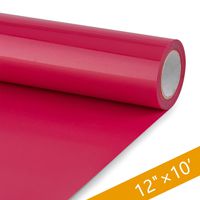 HenPisen HTV Vinyl Rolls - 12 Inch × 10 Feet PU Heat Transfer Vinyl, Easy Cut & Weed Compatible with Cameo Silhouette & Cricut, Iron on Vinyl for DIY T-Shirts, Bags and Other Textiles(Rose Red)