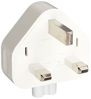 UK Adapter for Apple Macbook, iBook, ipod, ipad, Airport, iphone wall charger plug adapter for United Kingdom (UK Outlets). UK Travel Adapter Plug for MAC. 220V AC Adapter Electric outlet adapter with two-pins (twin pin).
