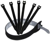 Reusable Cable Ties 1/2" x 4" for Cable Management and Organizing Cords - 30 Pack (Black)