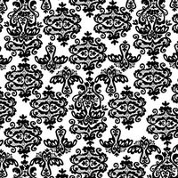 Jillson & Roberts Bulk Gift Wrap, Black Damask, 1/2 Ream 417' x 24"