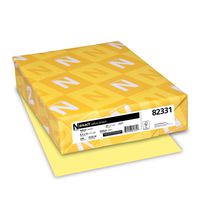 Wausau Vellum Bristol Cardstock, 67 lb, 8.5 x 11 Inches, Pastel Yellow, 250 Sheets (82331)